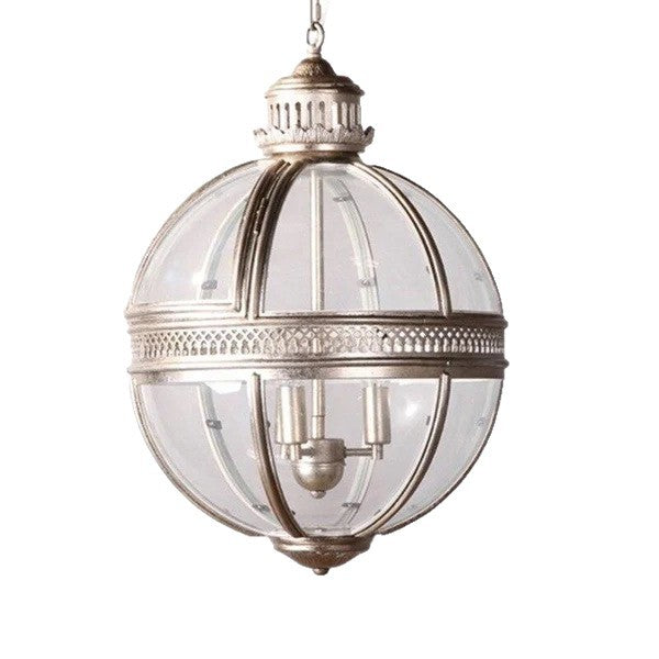 IronSphere Vintage Glass Orb Chandelier