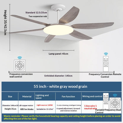 AeroGlow Modern Ceiling Fan Light