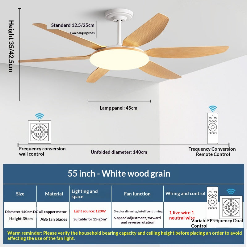 AeroGlow Modern Ceiling Fan Light