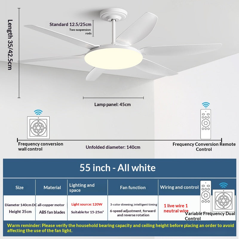 AeroGlow Modern Ceiling Fan Light