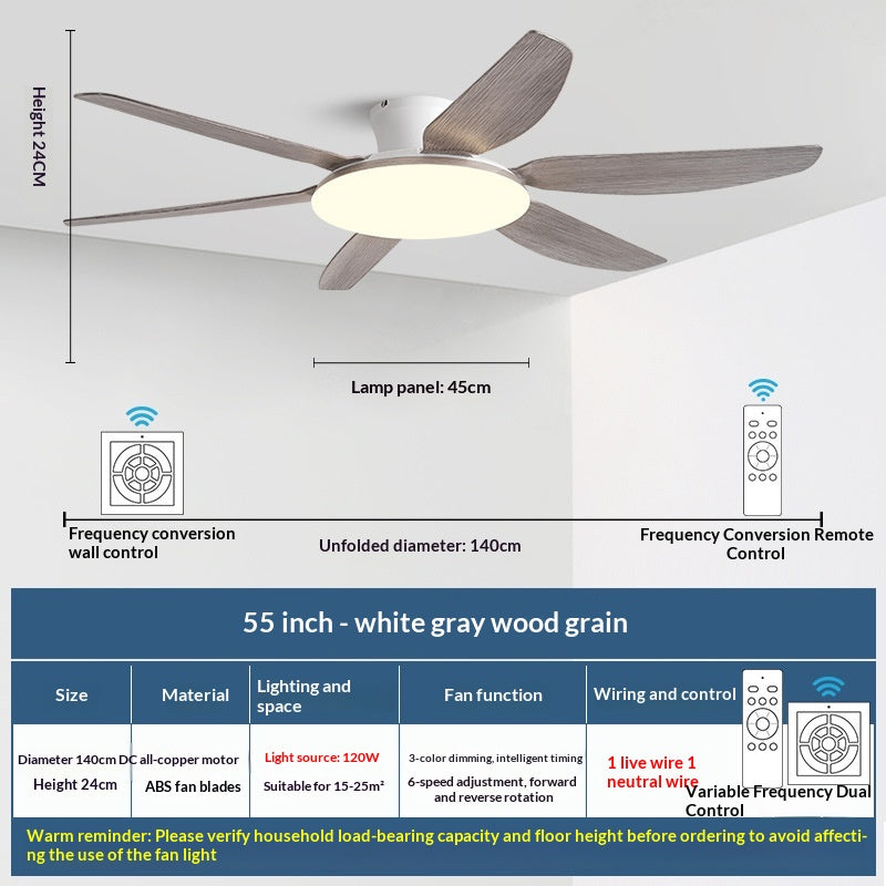 AeroGlow Modern Ceiling Fan Light