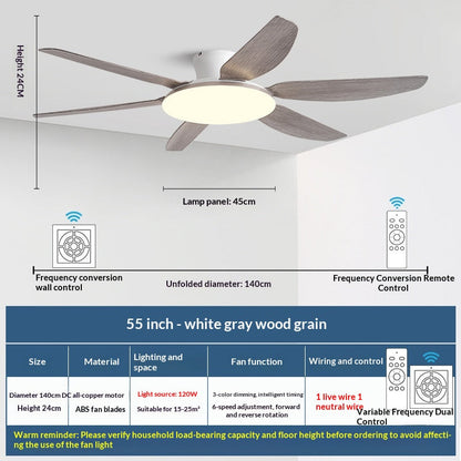 AeroGlow Modern Ceiling Fan Light