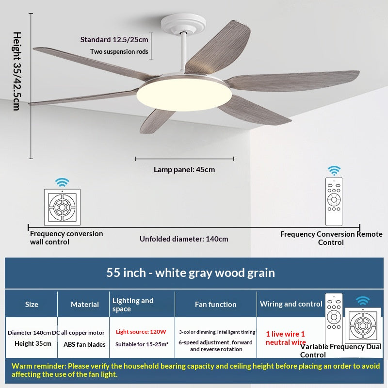 AeroGlow Modern Ceiling Fan Light