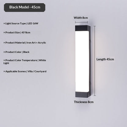 AquaShield Linear Outdoor Wall Sconce