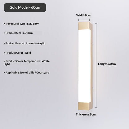 AquaShield Linear Outdoor Wall Sconce
