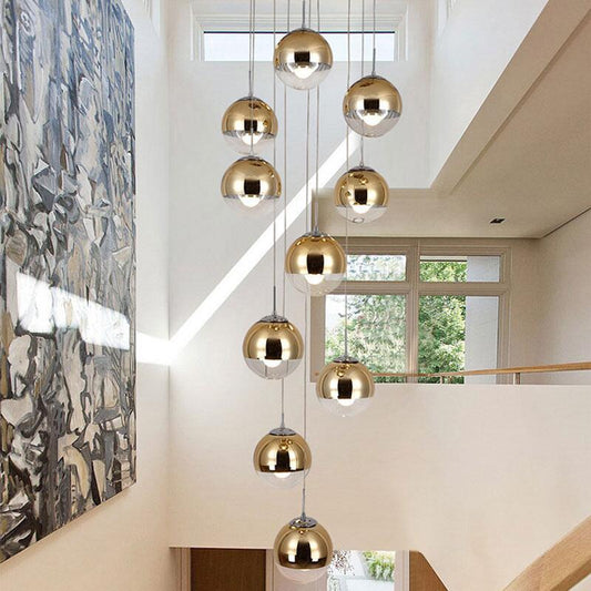 CascadeLine Multi-Tier Glass Chandelier