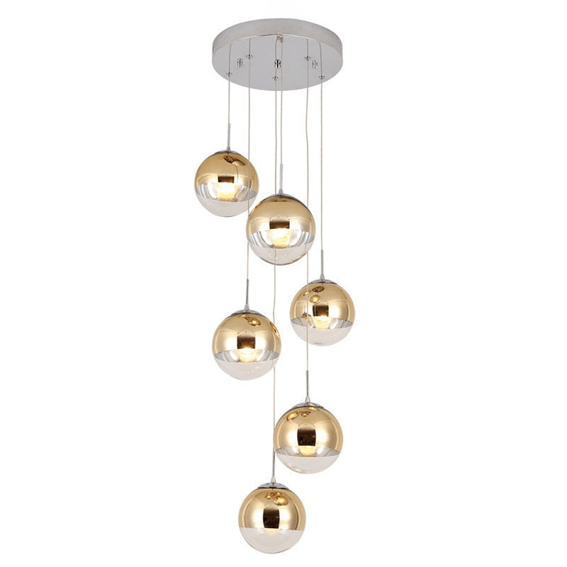 CascadeLine Multi-Tier Glass Chandelier