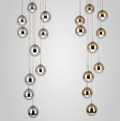 CascadeLine Multi-Tier Glass Chandelier
