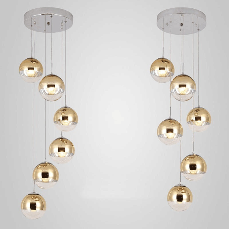CascadeLine Multi-Tier Glass Chandelier