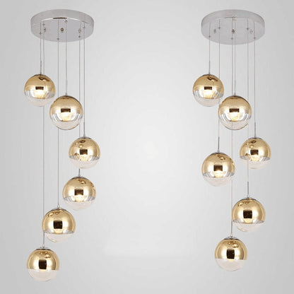CascadeLine Multi-Tier Glass Chandelier