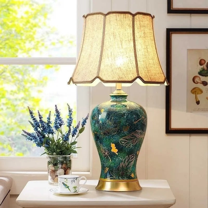 CeramiLuxe Modern Bedside Table Lamp