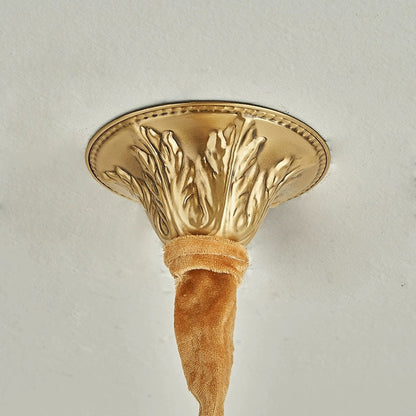 CopperGlow Heritage Glass Pendant Chandelier
