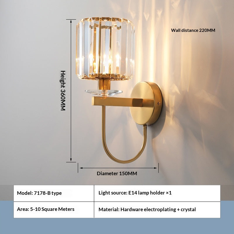 CrystalEdge Luxe Wall Sconce