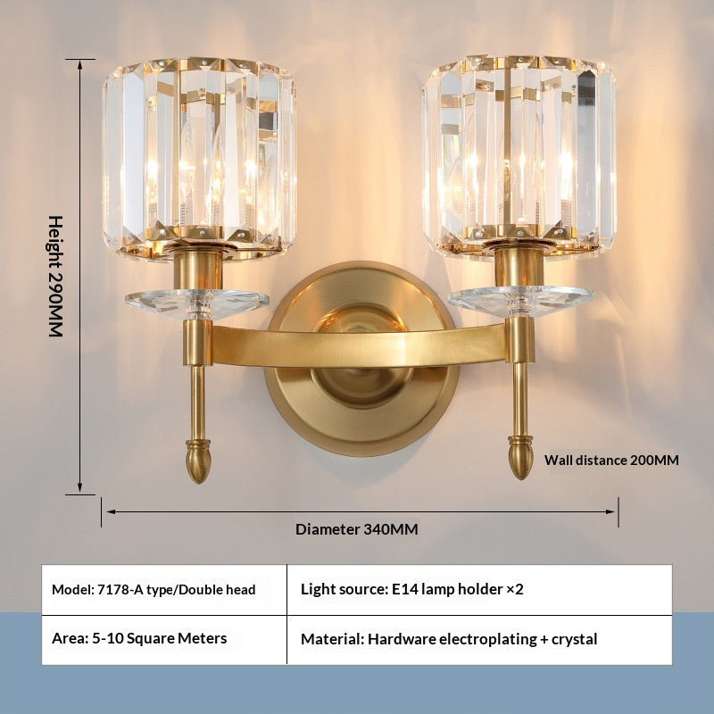 CrystalEdge Luxe Wall Sconce