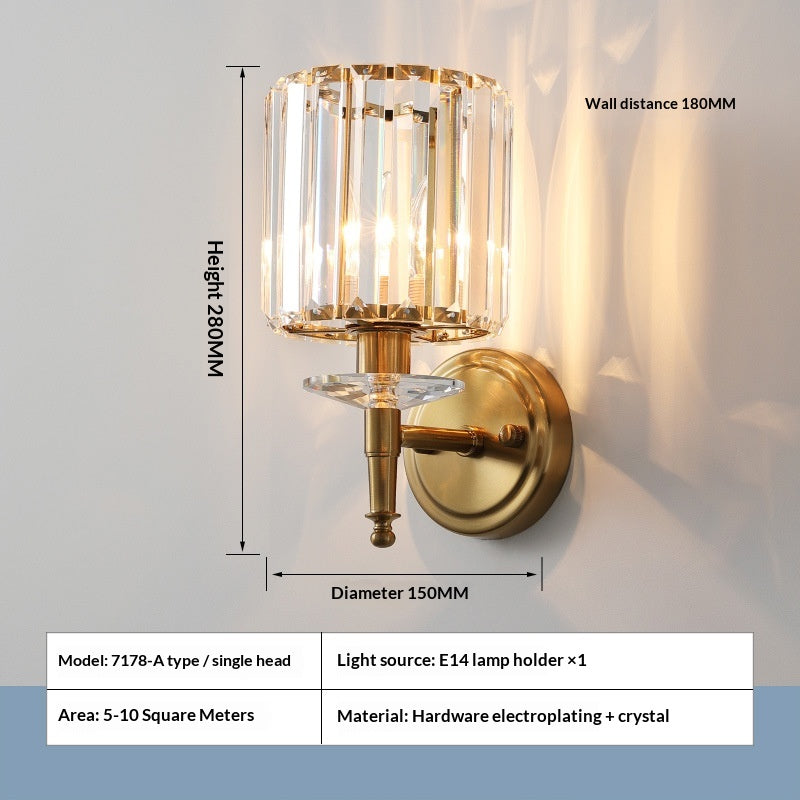 CrystalEdge Luxe Wall Sconce