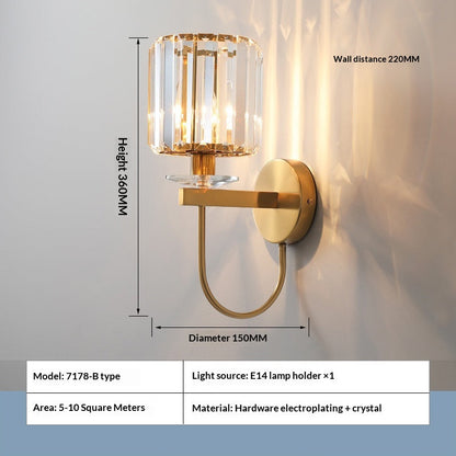 CrystalEdge Luxe Wall Sconce