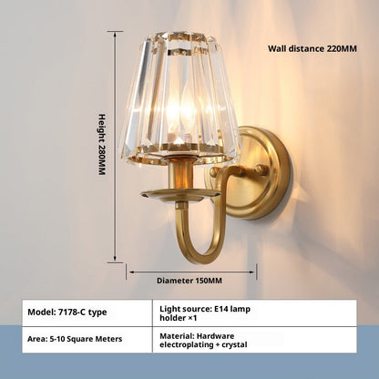 CrystalEdge Luxe Wall Sconce