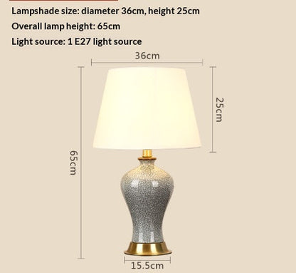EuroLume Classic Fabric Table Lamp