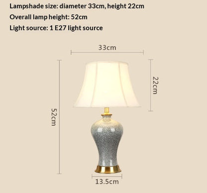EuroLume Classic Fabric Table Lamp