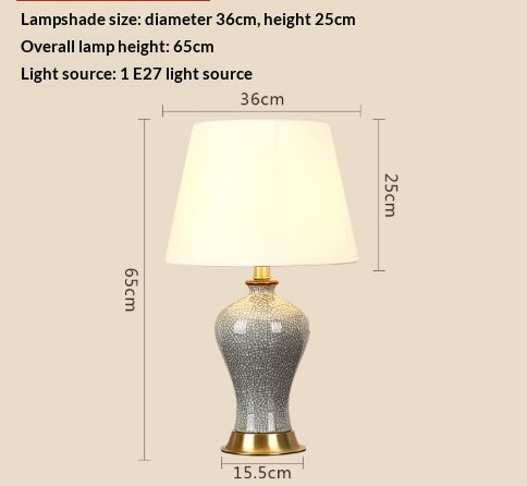 EuroLume Classic Fabric Table Lamp