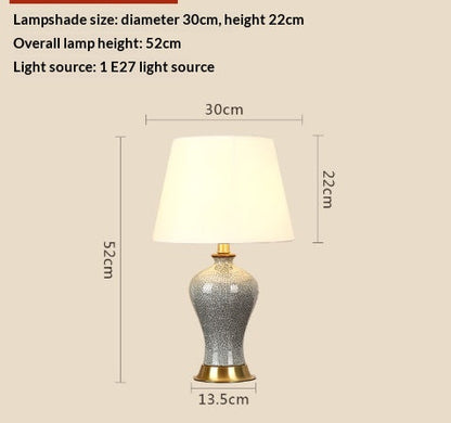 EuroLume Classic Fabric Table Lamp
