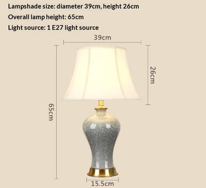 EuroLume Classic Fabric Table Lamp