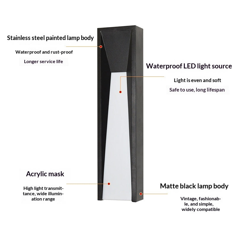GeoBeam Outdoor Waterproof Wall Light