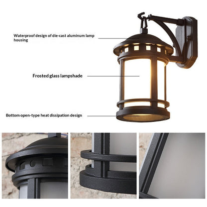 HeritageGlow Outdoor Lantern Wall Light