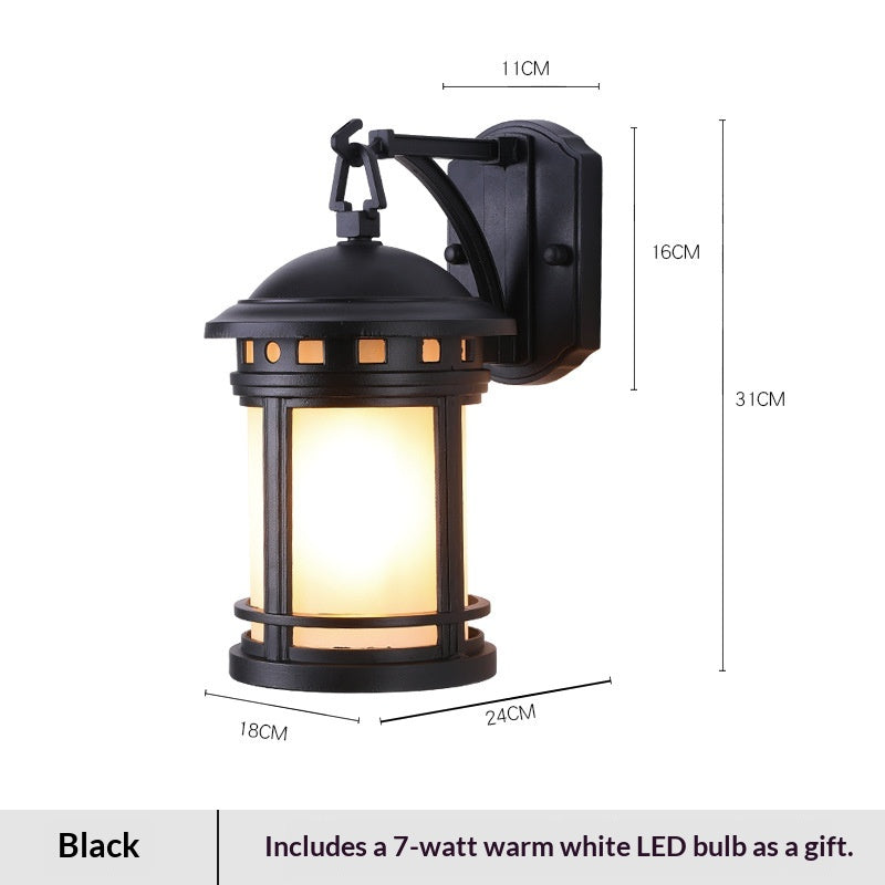 HeritageGlow Outdoor Lantern Wall Light