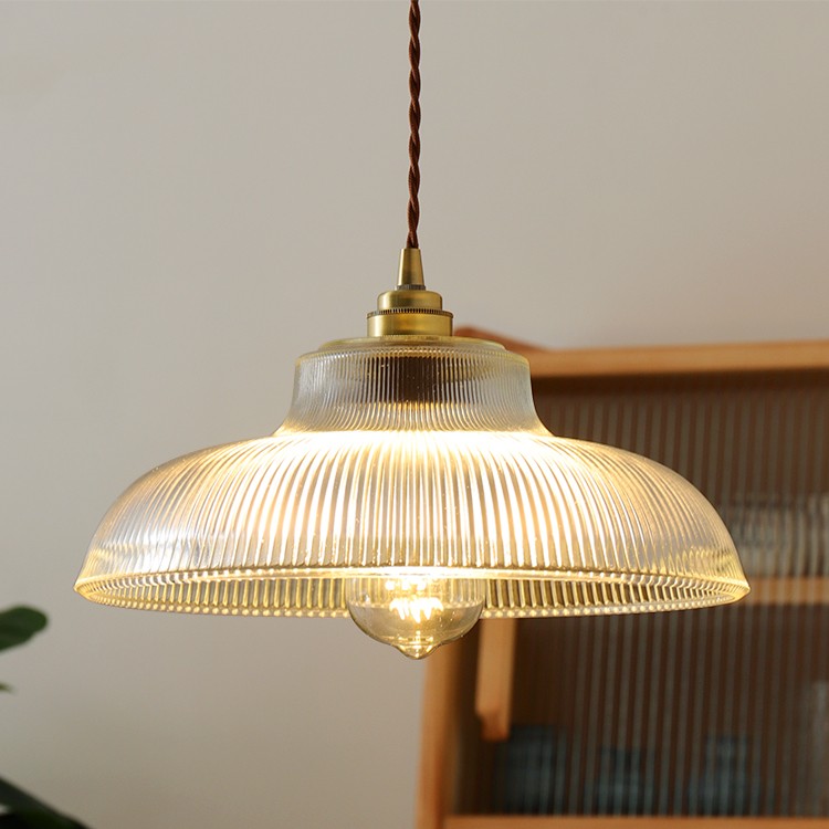 KoiForm Brass Glass Artistic Pendant Light