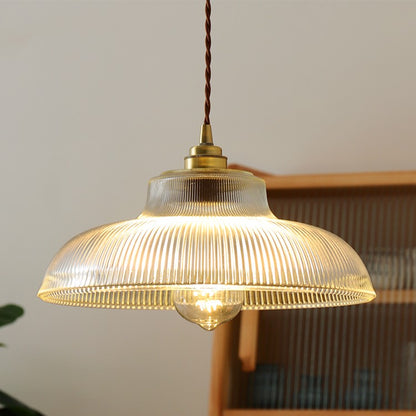 KoiForm Brass Glass Artistic Pendant Light