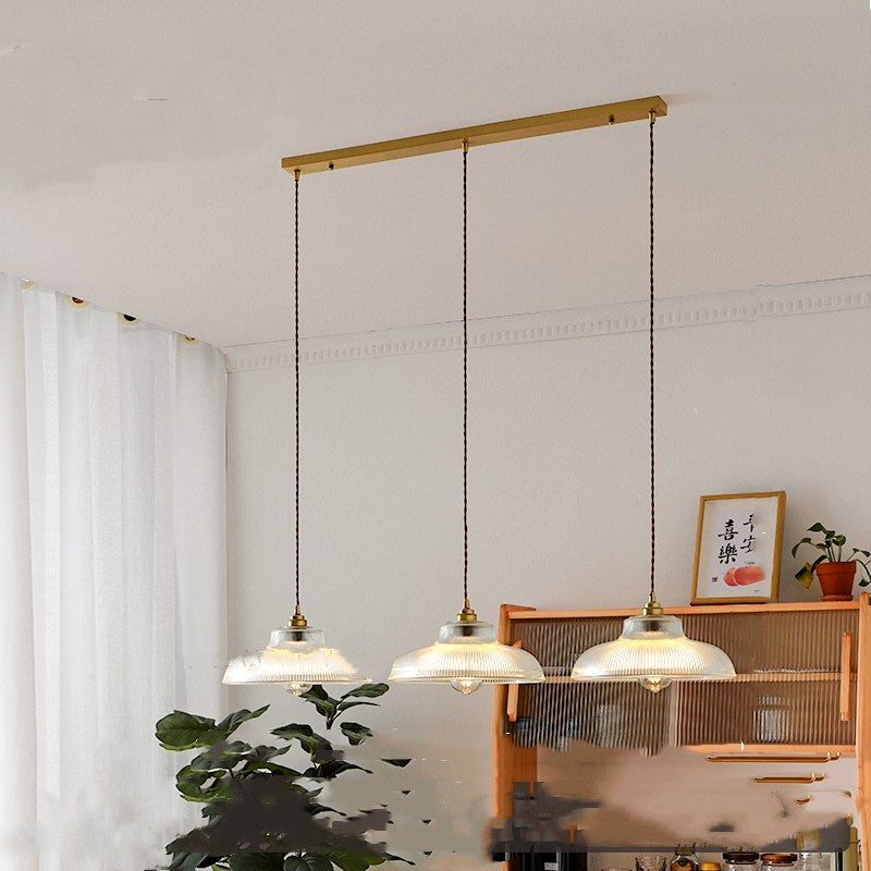 KoiForm Brass Glass Artistic Pendant Light