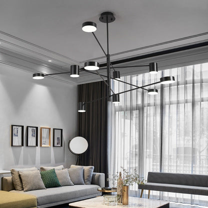 NordicArc Contemporary Iron Chandelier