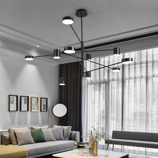 NordicArc Contemporary Iron Chandelier