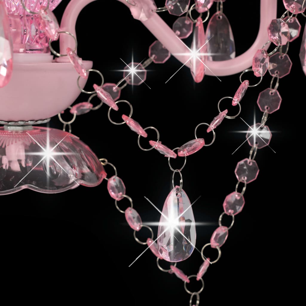 PearlGleam Elegant Crystal Bead Chandelier