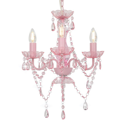 PearlGleam Elegant Crystal Bead Chandelier