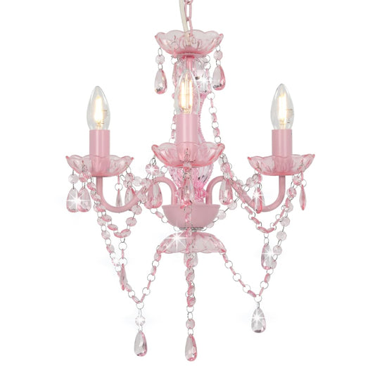 PearlGleam Elegant Crystal Bead Chandelier