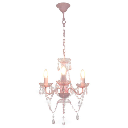 PearlGleam Elegant Crystal Bead Chandelier