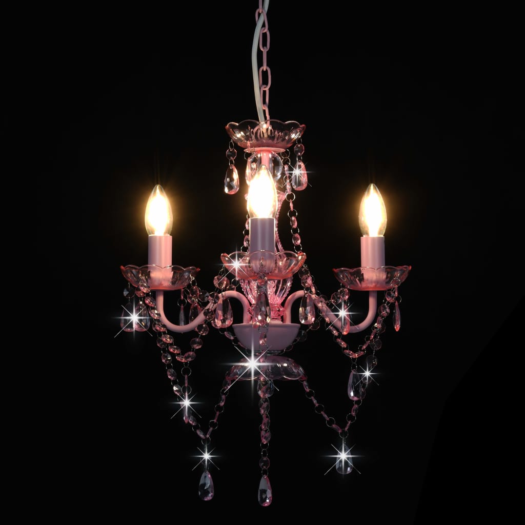 PearlGleam Elegant Crystal Bead Chandelier