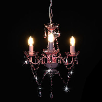 PearlGleam Elegant Crystal Bead Chandelier