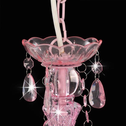 PearlGleam Elegant Crystal Bead Chandelier