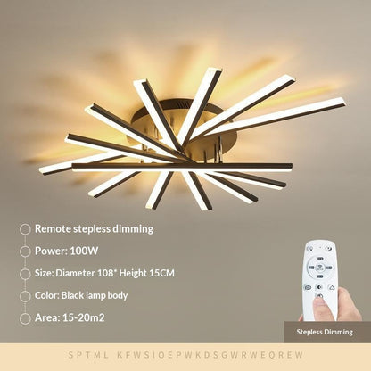 PureLite Minimalist Flush Ceiling Lamp
