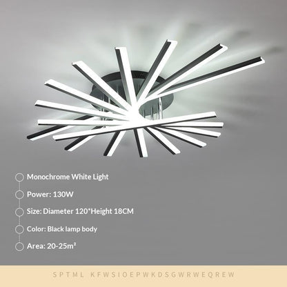 PureLite Minimalist Flush Ceiling Lamp