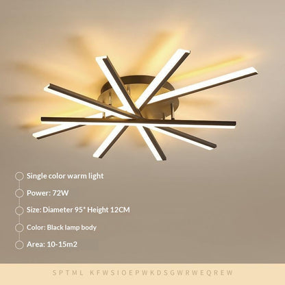 PureLite Minimalist Flush Ceiling Lamp
