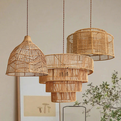 RusticRope Wabi-Sabi Pendant Light