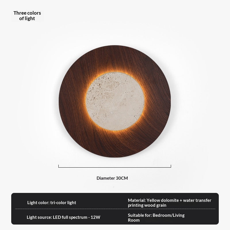 TravertineAura Nordic Wall Light