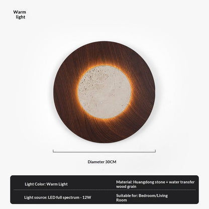 TravertineAura Nordic Wall Light