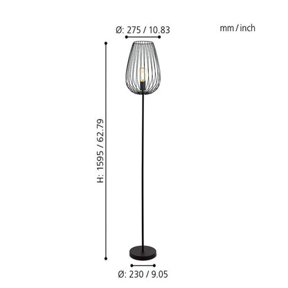 VintageArc Iron Floor Standing Lamp