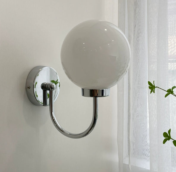 WabiGlow Frosted Glass Wall Lamp
