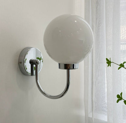 WabiGlow Frosted Glass Wall Lamp